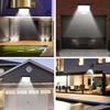 Lampa Solarna Z Czujnikiem Ruchu Zmierzchu 128 Led Cob Osobny Panel + Pilot