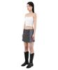 Catharsis Mini Skirt Pants Grey Pinstripe One Size