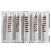 Double Layer High-End Embroidered Kitchen Cabinet Blackout Café Curtain