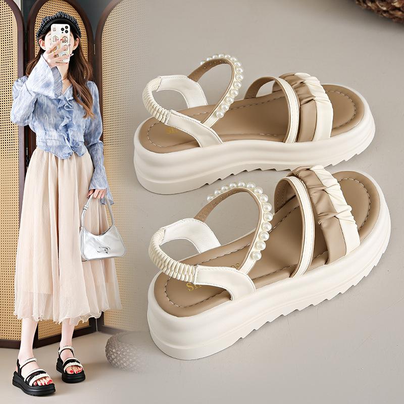

Soft-soled summer outer women s shoes with 2025 thick-soled new fashion sandals women 41 чорний