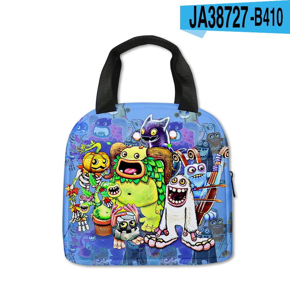 New My Singiing Monsters Lunch Bag For Primary And Secondary School Students