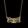 Atoztide Custom Name Necklace for Women Bottom Heart Crown Stainless Steel Jewelry Choker Chain Personalized Birthday Gift