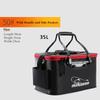 11/19/23/28/35L Foldable Folding Thicker Eva Living Fish Box Tank Bucket Camping Outdoor Fishing Equipment Fishbox Storage Bag