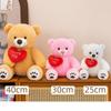 With Scarf Bear Stuffed Toys Bow Tie Bear Plush Toys Stuffed Animals Hug Bear Plush Doll  Baby