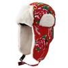 Ethnic Warm Hat Trapper Hat Stylish Floral Caps Warm Hat Ushanka Hat for Outdoor Winter Mask for Skiing Camping Hiking
