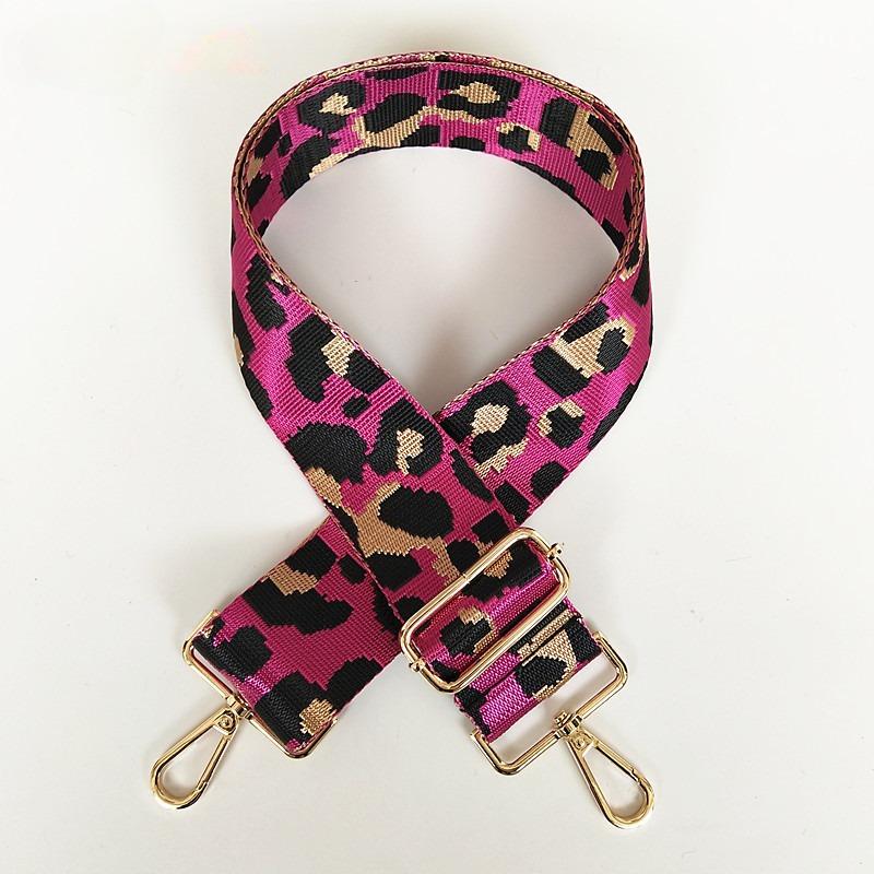 Bag Accessories Women's Bag Wide Shoulder Strap Nylon Leopard Print Single Shoulder Oblique Span Burden Reduction Backpack Strap