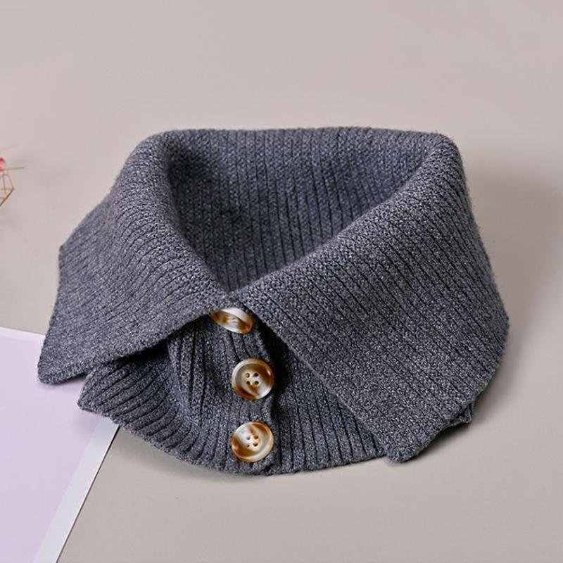 1PC Fil de Polyester Pratique Confortable Décoratif Tricoté Faux Col Vêtements Divers Tricots Doux