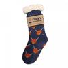 Bartleby Womens/Ladies Funky Highland Cow Sherpa Fleece Socks