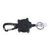Retractable Keychain Heavy Duty Carabiner Badge Holder ID Badge Reel with 1mm Thick Steel Retractable Cord Skull Type