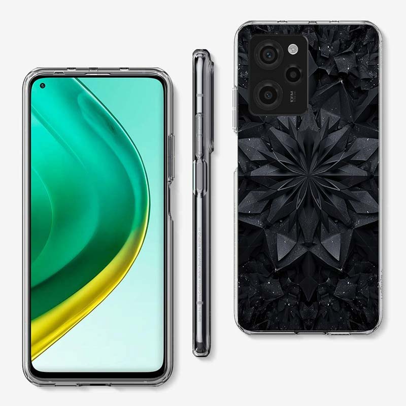 

Черный Деревянный Чехол для Телефона с Узором Древней Мандалы Для Xiaomi Poco M8 M7 M6 M4 M3 X7 X6 X4 Pro F7 Ultra M5S Mi 14 14T 15 15T 12T 10T Pr Xiaomi 15T Pro 5G