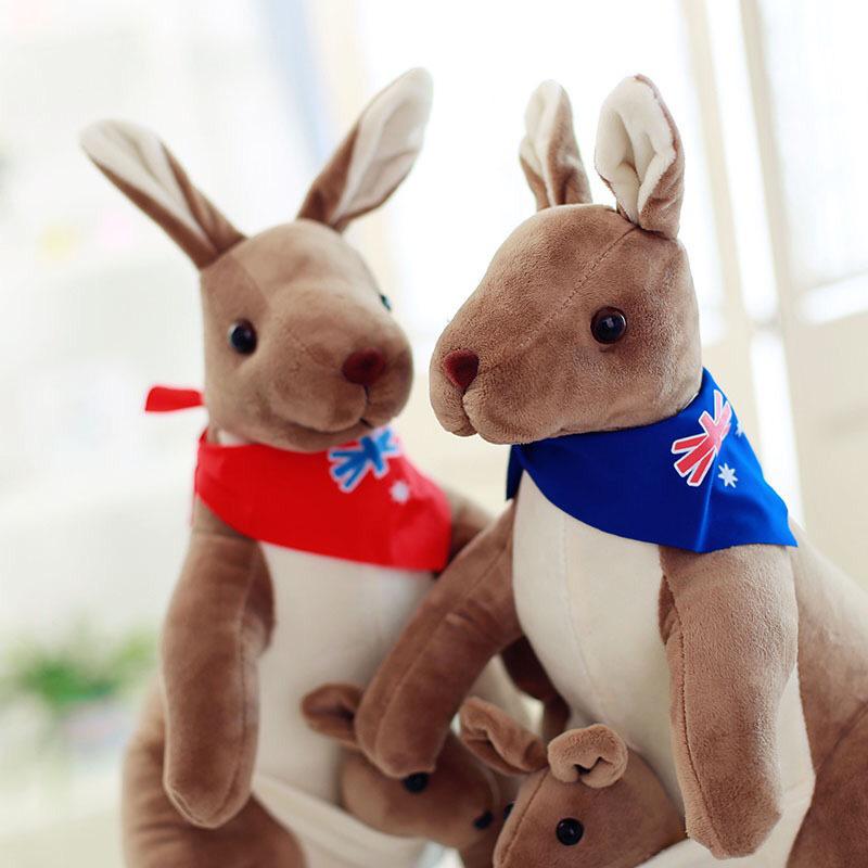 Australian Mother & Baby Kangaroo Plush Toy - Children's Comfort Simulation Doll Gift