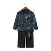 Boys' Traditional Hanfu Set: Stylish Outfit for Spring/Autumn, Perfect for Performances, Recitations, and First Birthdays.