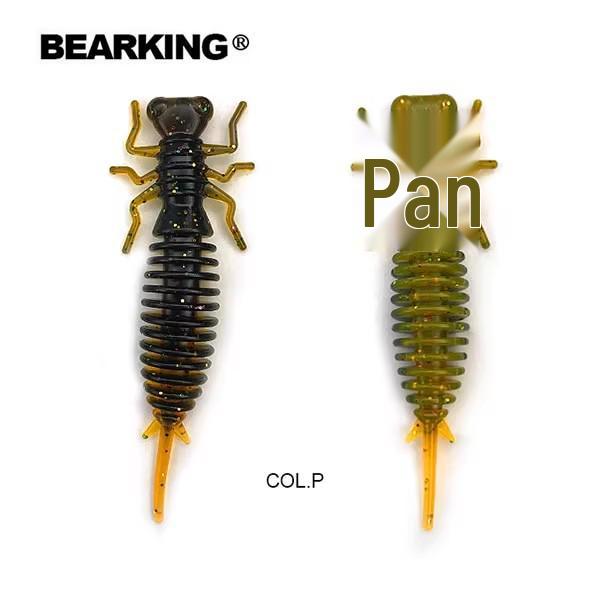 Bear King L16 Floating Soft Worm Lure: Attracts Big Bass, Perch, Asp, and More. Perfect for All-purpose Fishing.