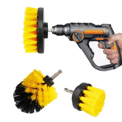 Electric Drill Brush Head Cleaning Tool for Bathroom Surfaces, Tub, Shower, Kitchen Care, and More