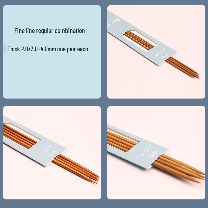 

Набор карбонизированных бамбуковых спиц - Включает прямые, толстые и шарфовые спицы для вязания крючком.