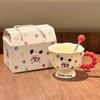Cute Cute Goblet Hand-painted Cartoon Ceramic Mug Couple Water Cup Birthday Gift Souvenir
