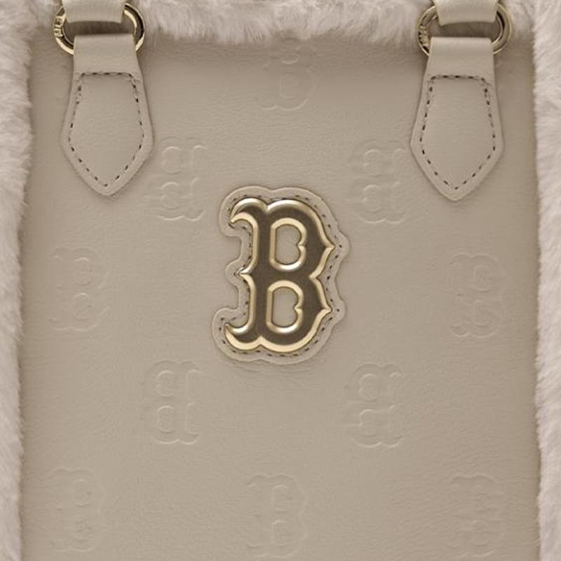 New MLB Handbags Light Beige 7ACRM0946-43BGL