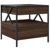 Infinity LED Coffee Table Brown Oak Effect 50x50x51 cm
