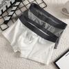 Men's Spring and Summer New Gun Egg Separation Open Free Ice Mesh Breathable Flat Briefs