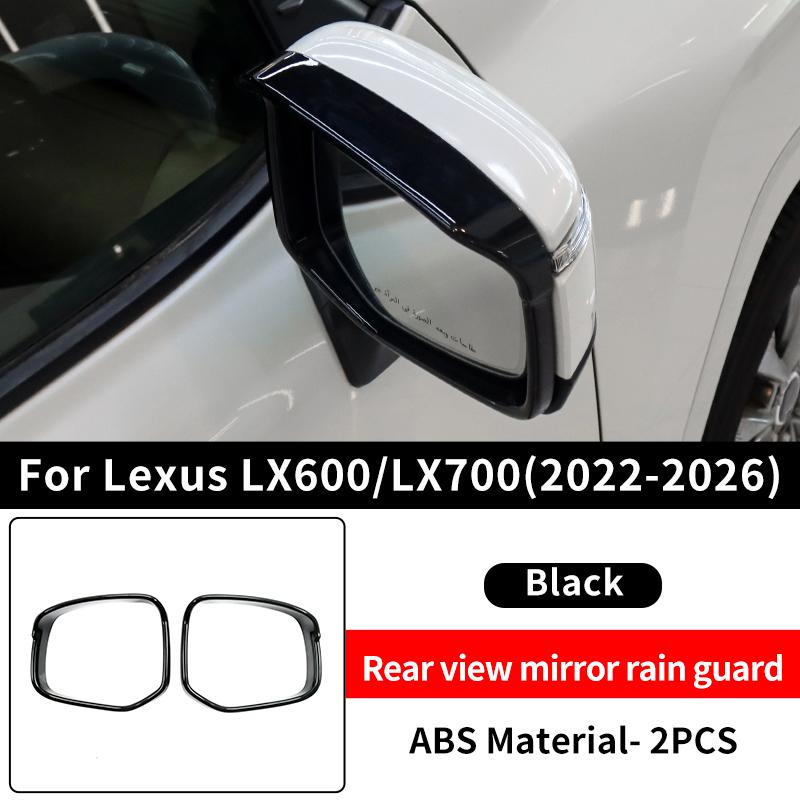 For Toyota Lexus 600 700 LX600 LX700 -2026 Car Mirror Rain Cover Stick-On Keep Mirror Clear Upgraded Exterior Accessories