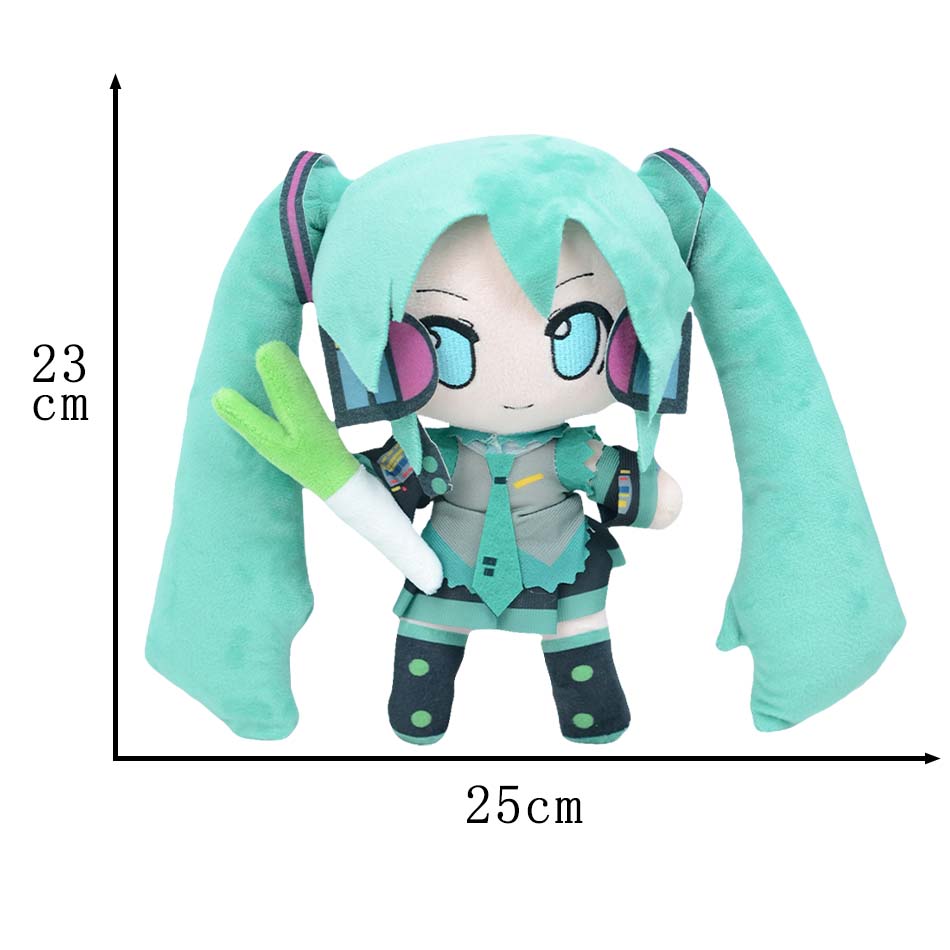 Cartoon 20cm Hatsune Miku Plush Doll Toy Anime sakura Miku snow Miku Character KawaiiSitting posture Fufu Kids Christmas Gift