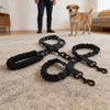 Dual Dog Leash Anti Tangling 360 degrees    Joint Shock Absorbing Night Reflective Double Ended   Pet Leash