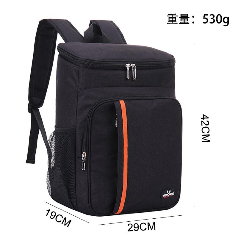 

Large Capacity Portable Thermal Lunch Ba Outdoor BBQ Camping Waterproof Oxford Picnic Ice Bag Leakproof Durable Cooler Backpack чёрный