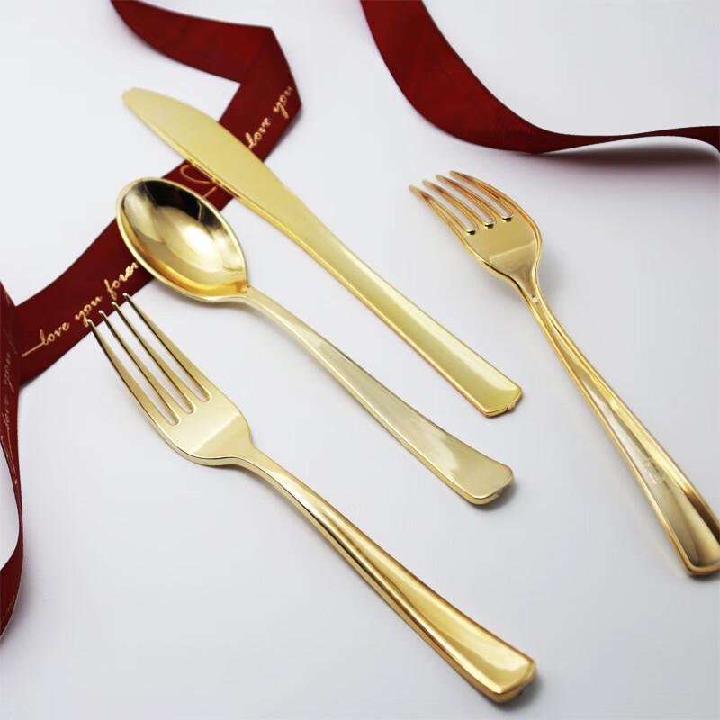 Zebian Disposable Plastic Western Dinnerware Collection