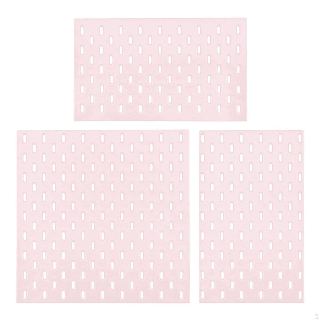 3 Pieces Dollhouse Pegboard Miniature Wall Mount Display Kits Furniture Model for 1/6