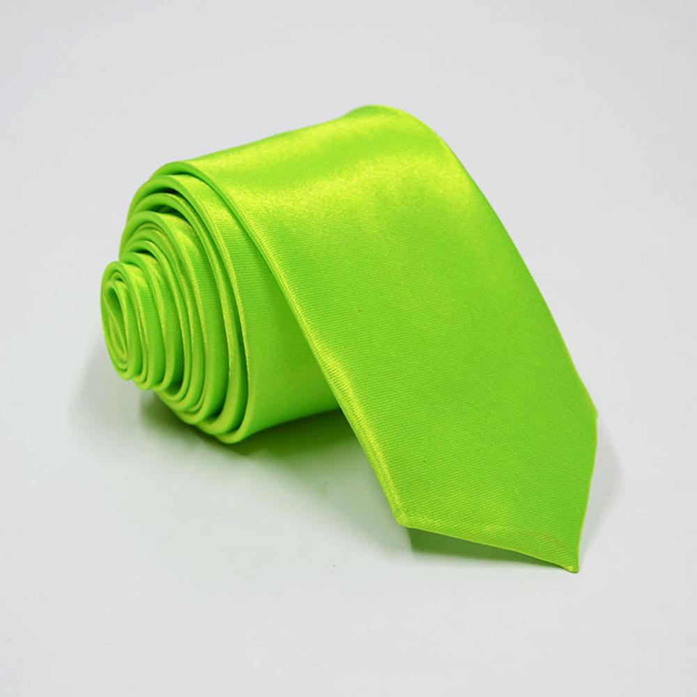 Monochrome Tie Solid Color Narrow Tie 5Cm Men'S Satin Hand Tie