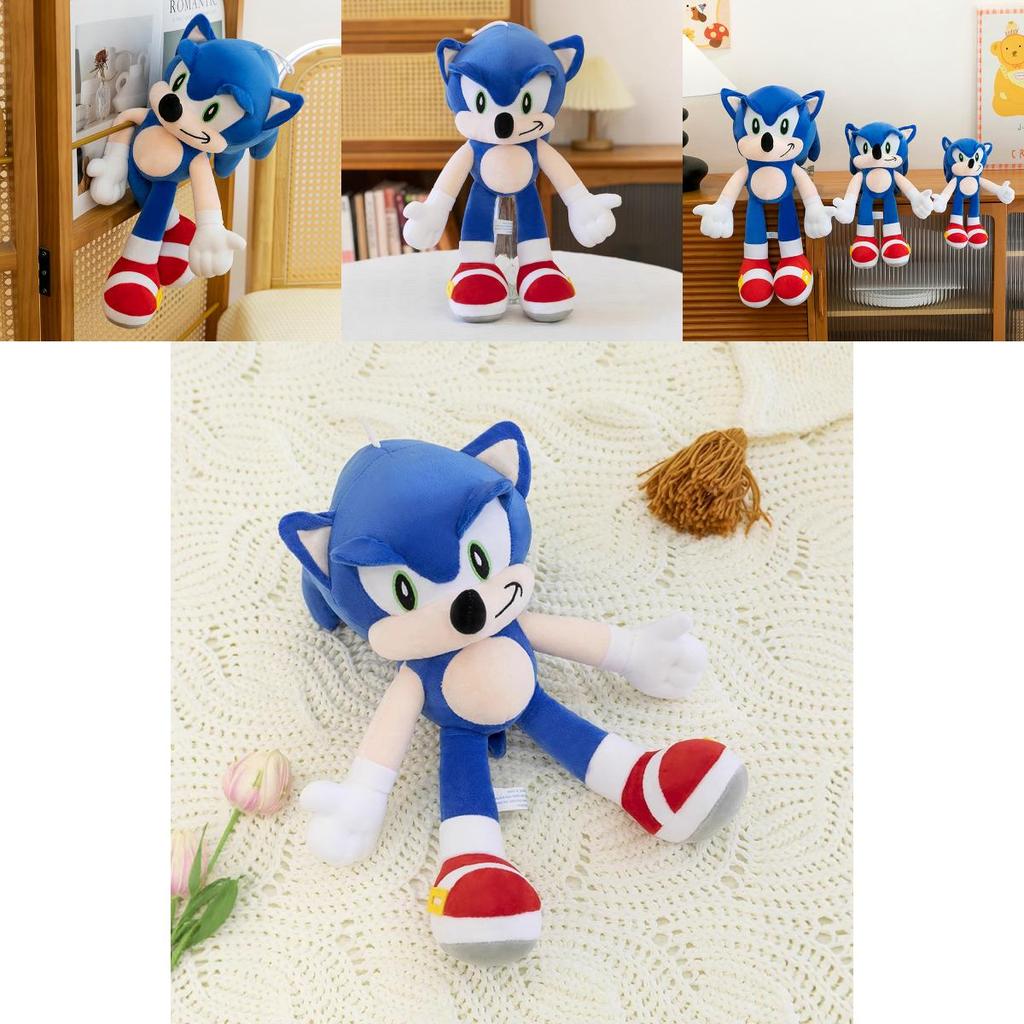 Sonic Hedgehog Plush Toy With Short Pile Fabric For Kids And Collectors