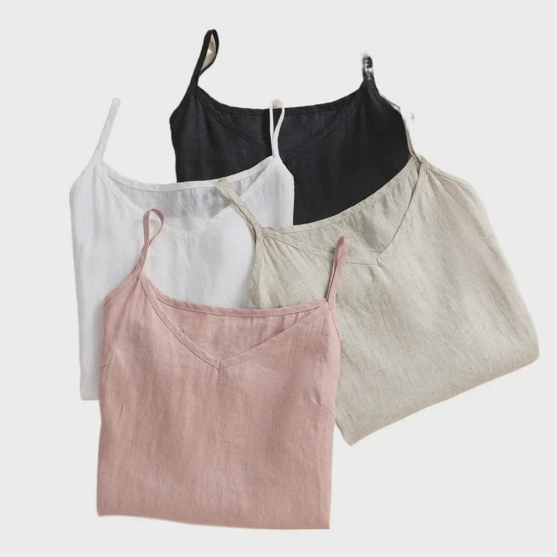 2023 Summer Lightweight Linen V-Neck Camisole