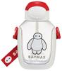 Skater Water Bottle with Disney Baymax 25 Kids' Straw, 530ml, One-Push Operation, (PDSH6DX)