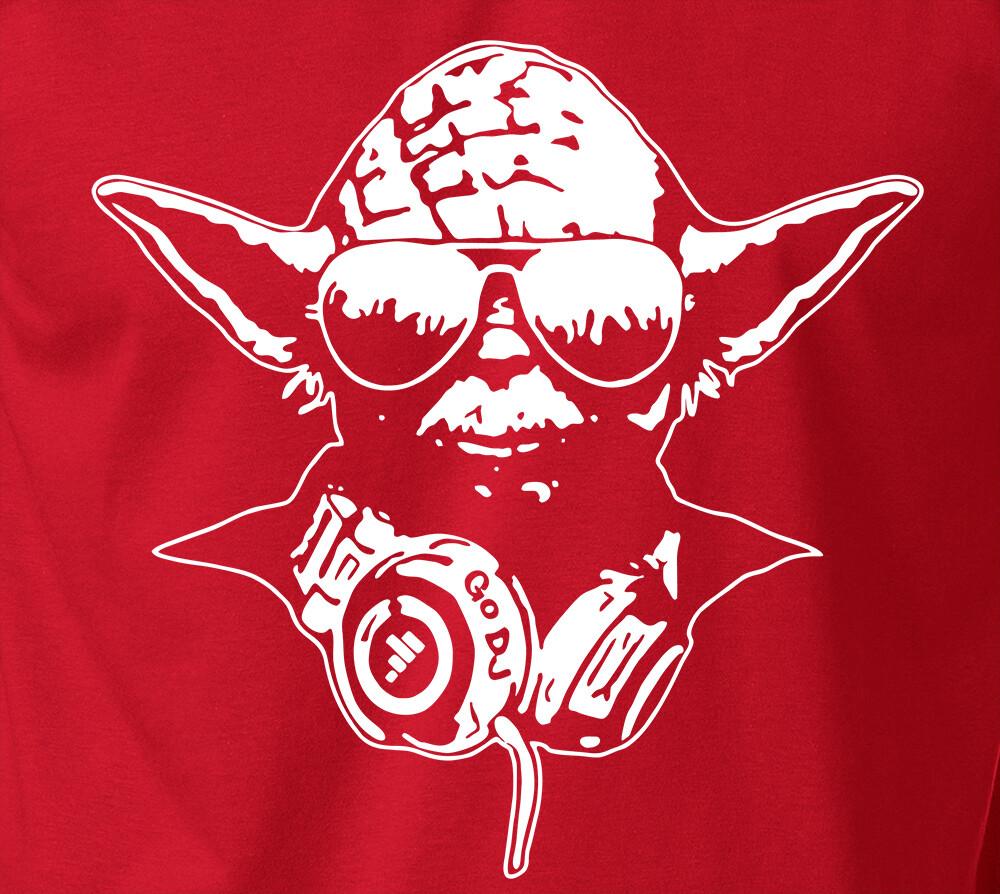 Звездные войны DJ ЙОДА Мастер-джедай EDM Клубная танцевальная Хип-хоп Рэп Уличная S-6XL Футболка Унисекс XXXL