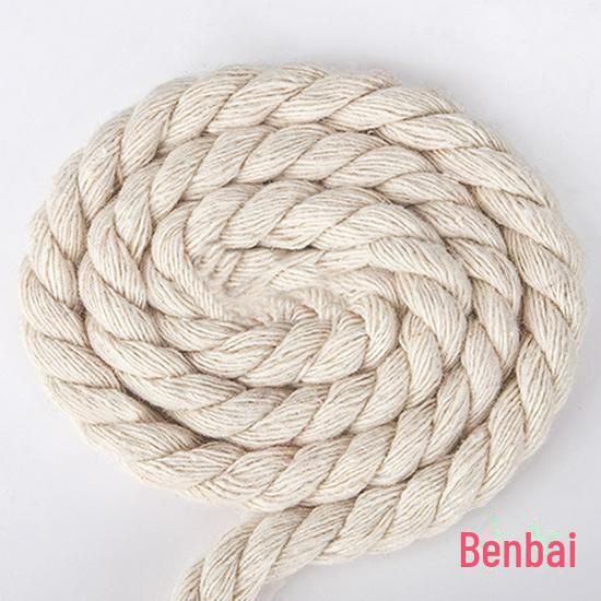 8mm Three-Strand Colored Cotton Rope for DIY Decor and Drawstring Accessories