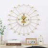 24 Inch Nordic Light Luxury Metal Living Room Bedroom Wall Clock New Chinese Wall Decoration Wallclock Creative Home Wall O2S3J5