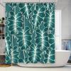 Green Leaves Shower Curtain Waterproof Bath Decorative Printing Bathroom Decor  International Shipping Available