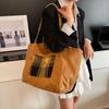 Bag Large Capacity Women's Commuter Plaid Shoulder Bag High-end Sense Women's Bag Korean Version Niche Versatile Tote Bag