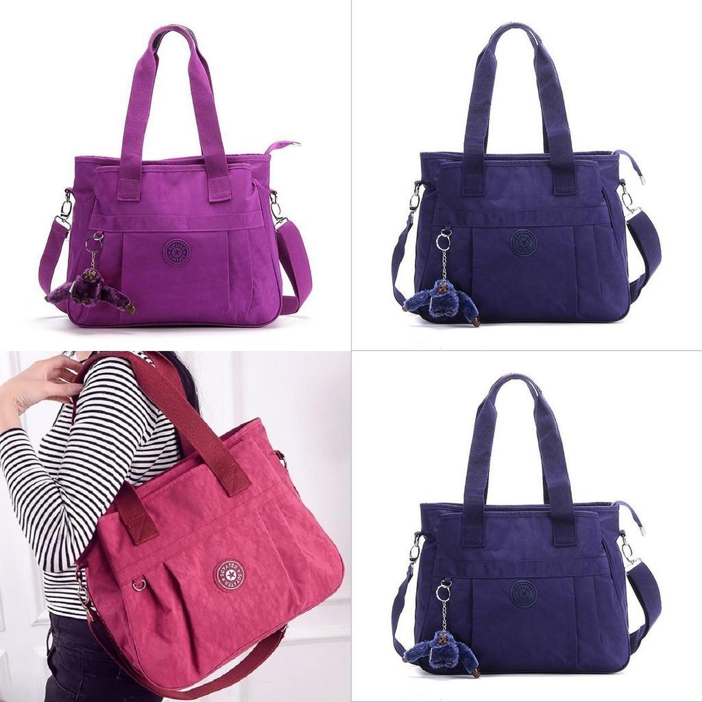 Elegante Borsa da Donna in Nylon di Grande Capacità a Spalla, Crossbody, Messenger, Tote Bag
