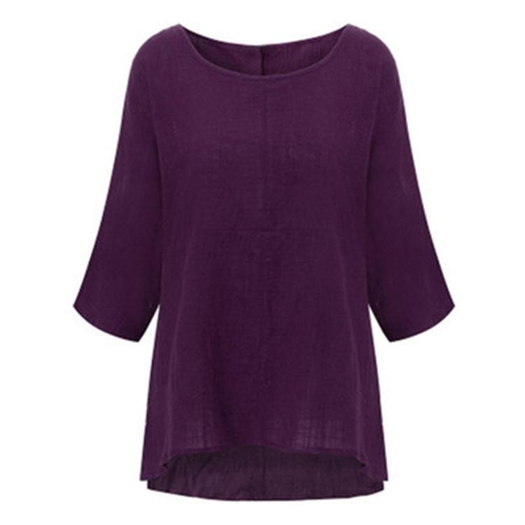 

Женская летняя повседневная футболка больших размеров, однотонная, удобный топ с рукавами «летучая мышь» 5XL фиолетовый