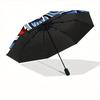 1pc Dragon Waves Automatic Open/close Folding Compact Umbrella, 8-Rib Sturdy Canopy, Lightweight Portable, Everyday Use, Gift, Outdoor Umbrella, Trave