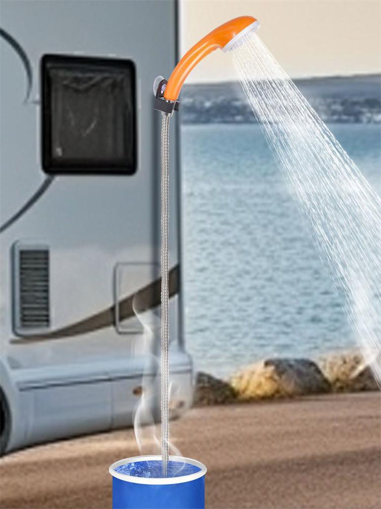Portable Outdoor Shower Set,Camping Shower Pump RV Outdoor Shower Kit Camp Shower 2000MAH Lithium Battery Shower Kit