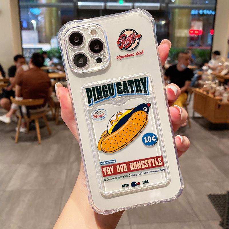 Card Holder Case For Redmi Note 13 12 Pro 5G 11 10 9 8 14C 13C 12C 10C 9T 9C NFC 9A 10s 9s 11s Silicone Soft Funda Covers