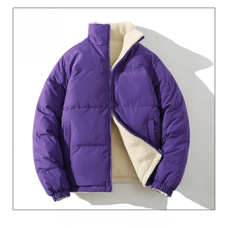 Trendy Winter Clothing Men's Parkas Wool Warm Coat Windproof Thick Coat Stand Collar Color Men's Coat