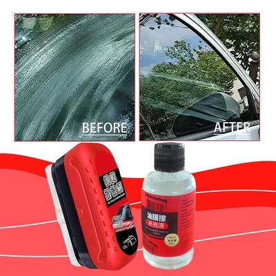 NEW High-end 120ml Car Glass Cleaner Automotive Glass Sponge Cleaning Brush Windshield Oil Film Glass Polishing Agent Car Care
