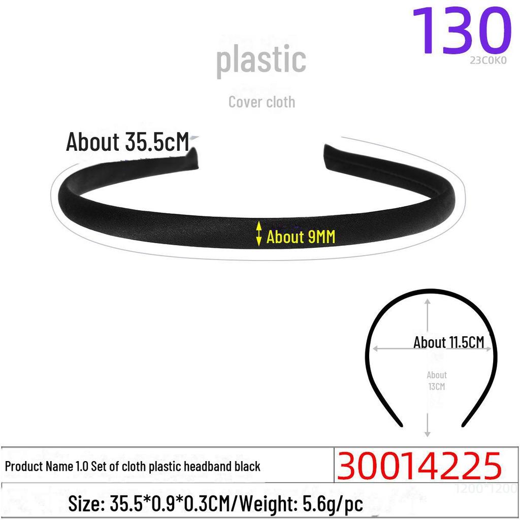 1.0CM Plastic Headband for DIY Hair Accessories