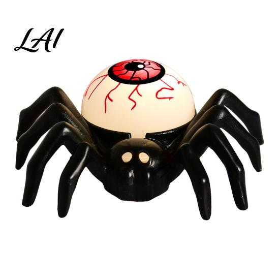 Battery Operated Tealight Candles Halloween Spider Tea Light Candle Flameless Flickering LED Fake Indoor Festival Atmosphere Lamps Spooky Eyeball