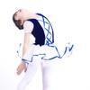 Puff Sleeves Ballet Costume Dress Cross Ribbon Kids Ballet Tutu Skirt  Ballet Performance