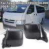 Rearview Wing Mirror Assembly For Toyota Hiace TRH/KDH 200 2005 2006-2013 Textured Black Fully Manual Folding Car Accessories