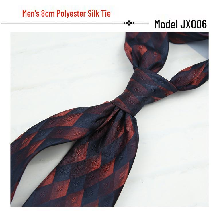 Men s Retro Striped Jacquard Tie - 8cm Formal Suit Accessory